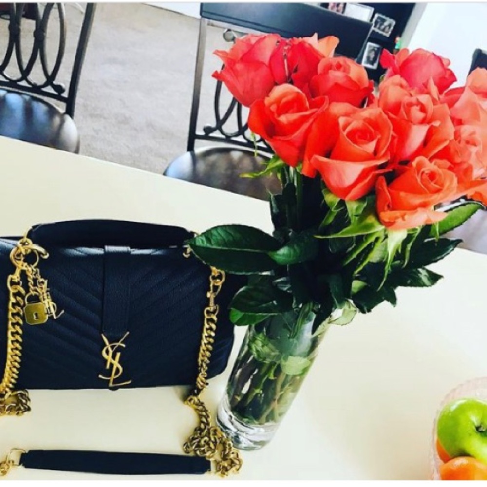 Yves Saint Laurent (YSL) Medium College Chain Bag. Perfect with that black dress